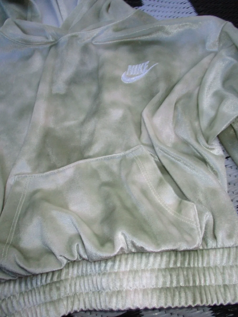 Nike Hoodie Mint Green/Sage Metallic Silver Kid’s